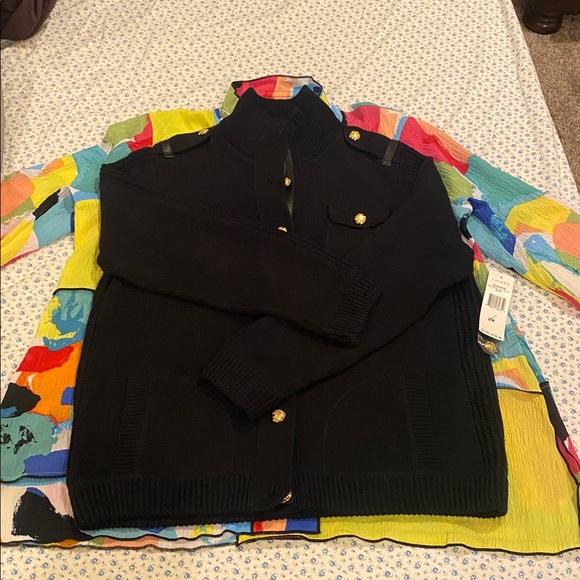 New Lauren Ralph Lauren Sweater Party Holiday Black Size 2X Read Description - Picture 15 of 16